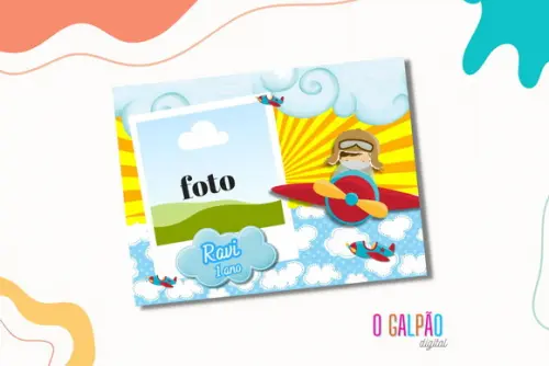 Ímã de Geladeira Aviador