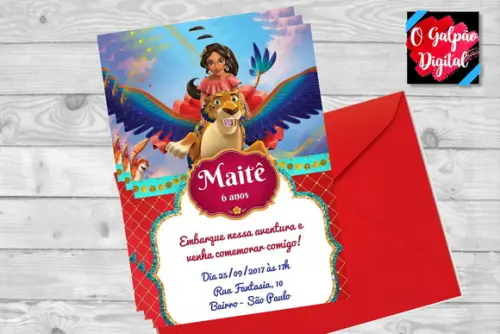 Convite Elena de Avalor