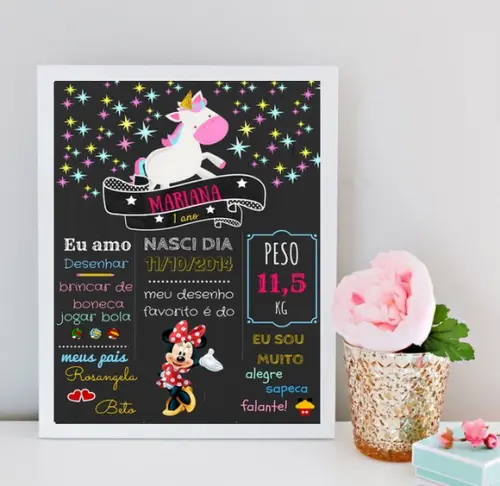 Chalkboard Unicórnio