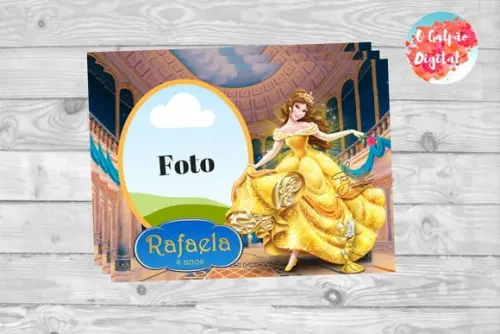 Ímã de Geladeira a Bela e a Fera