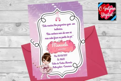 Convite Bailarina