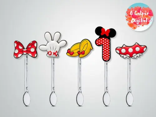 Colherzinha Decorada Minnie