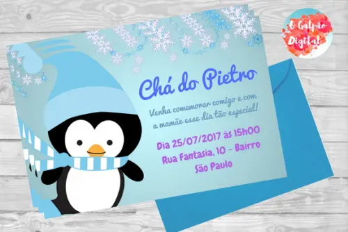 Convite Pinguim