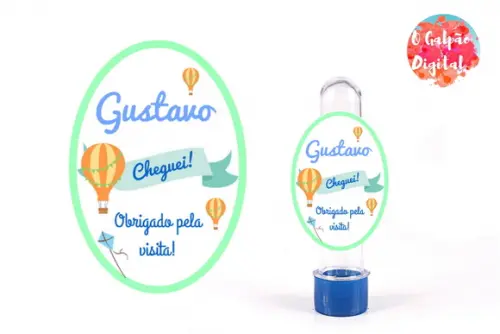 Rótulo para Tubete Balão