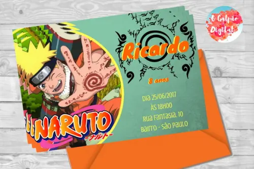Convite Naruto