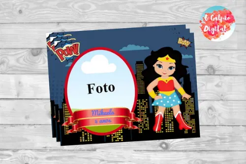 Ímã de Geladeira Mulher Maravilha