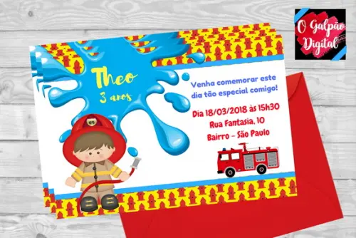 Convite Bombeiro