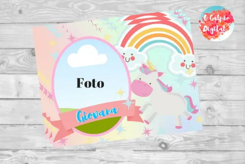 Ímã de Geladeira Unicórnio