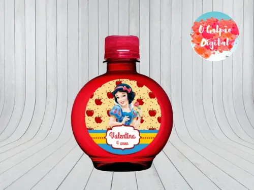 Rótulo de Água Ouro Fino Branca de Neve