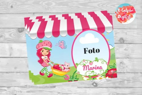 Ímã de Geladeira Moranguinho