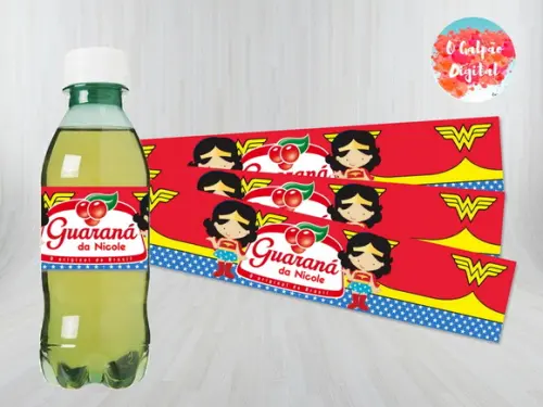 Rótulo de Guaraná Mulher Maravilha