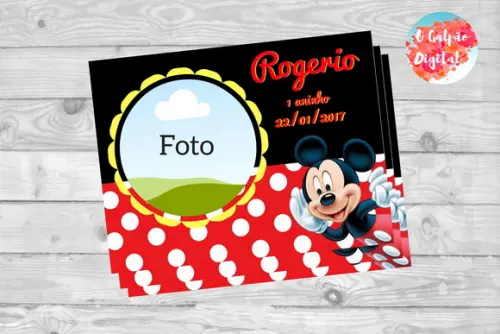 Ímã de Geladeira Mickey