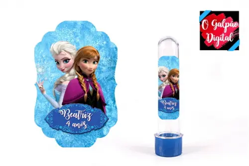 Rótulo de tubete Frozen