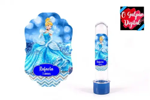 Rotulo de Tubete Cinderela