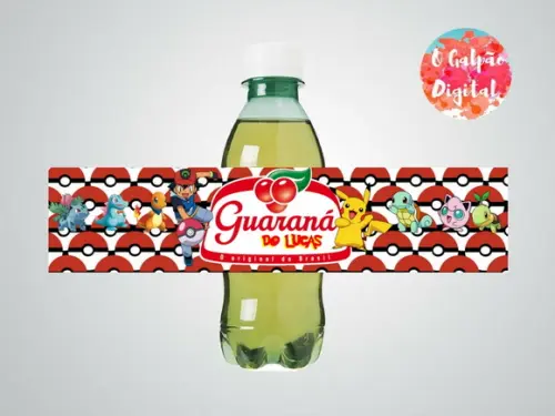Rótulo de Guaraná Pokemon