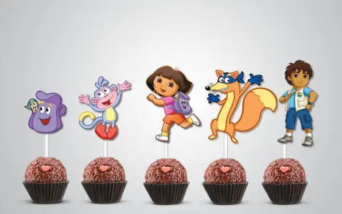 Topper Dora Aventureira