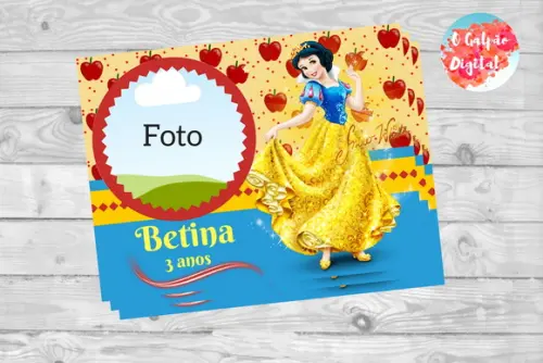 Ímã de Geladeira Branca de Neve