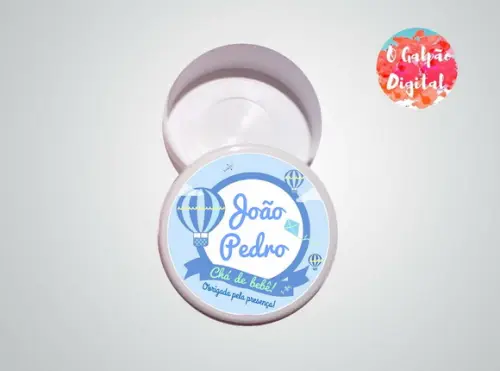 Rótulo de Latinha de Chá de Bebe