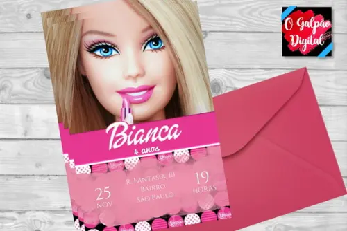 Convite Barbie
