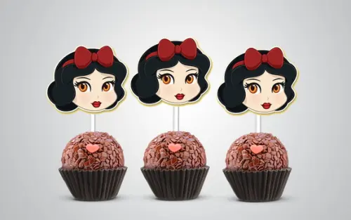 Topper a Branca de Neve