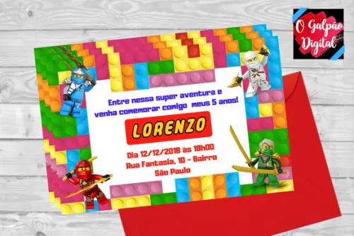 Convite Lego