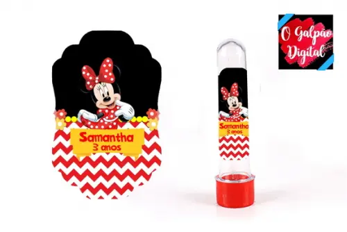 Rótulo de tubete Minnie
