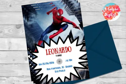 Convite Homem Aranha