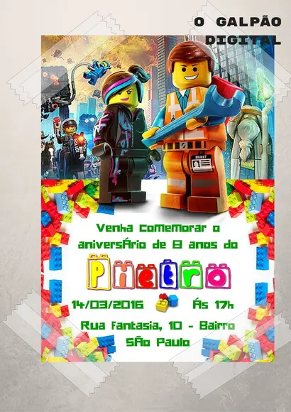 Convite Lego