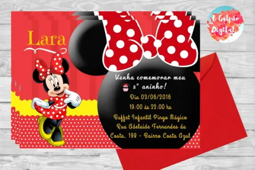 Convite Minnie
