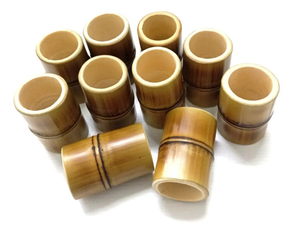 Porta Guardanapo De Bambu Kit Com 4uni