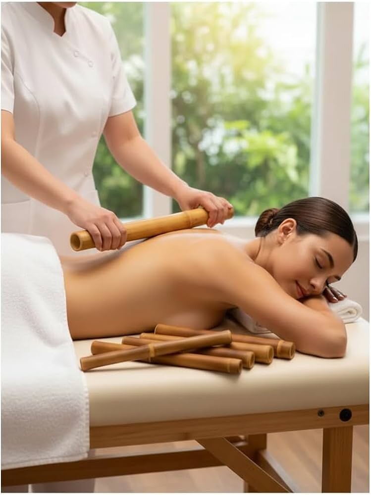 Kit Bambu Para Massagem 7 Tamanhos Bambuterapia Corporal