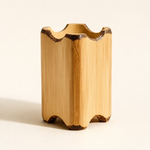 Porta Guardanapo De Bambu Kit Com 4uni