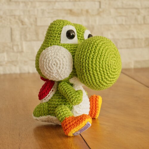 Yoshi Amigurumi Articulado - Boneco de Crochê Super Mario