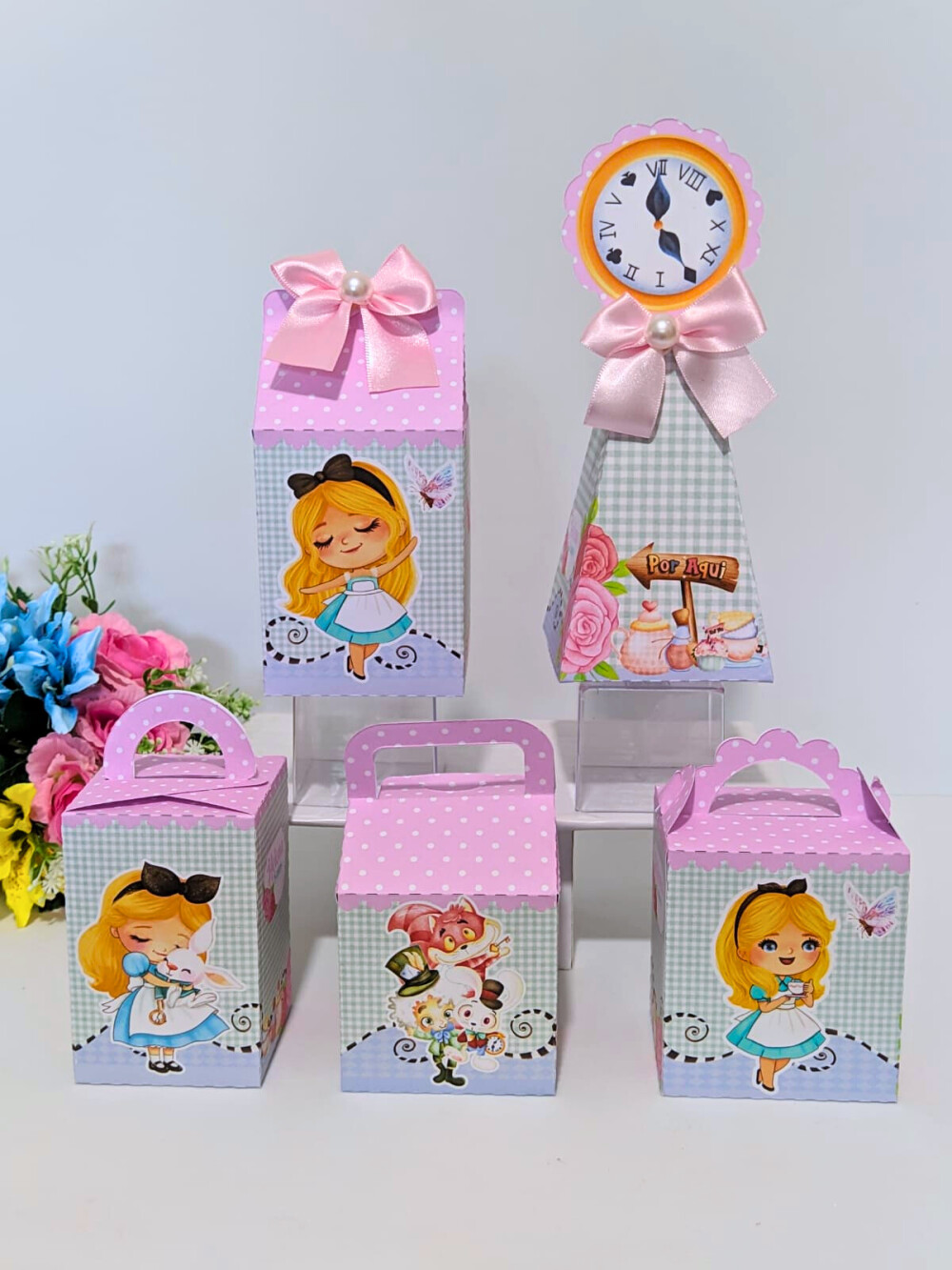 Kit Festa Alice no País das Maravilhas Cute 10 unidades
