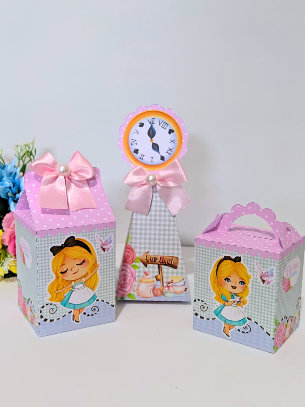 Kit Festa Alice no País das Maravilhas Cute 10 unidades