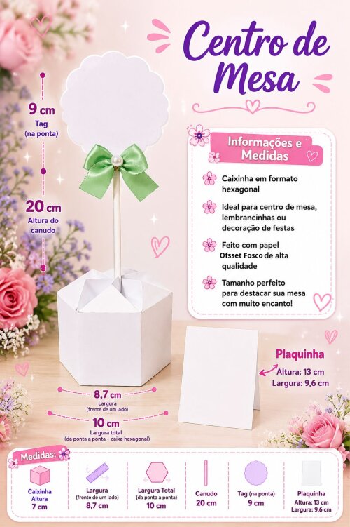 Centro de Mesa 365 Sorrisos Menino Pegue e Monte 10 unidades