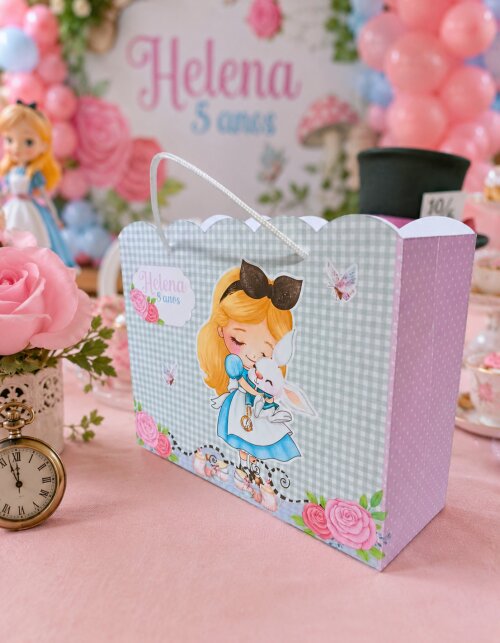 Sacolinha Surpresa Alice no País das Maravilhas Cute 10 unidades