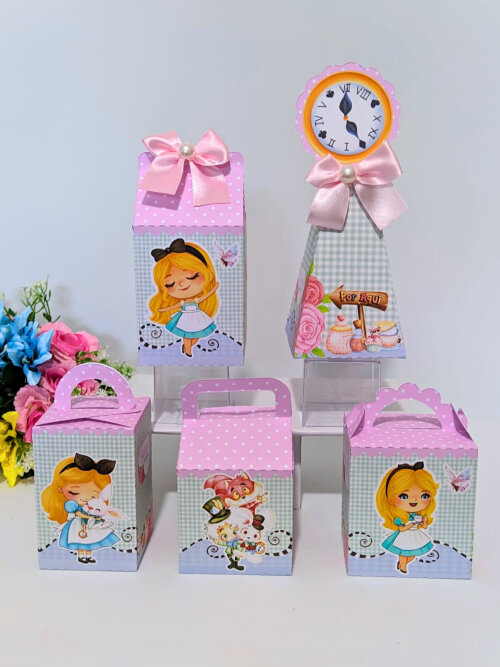 Kit Festa Alice no País das Maravilhas Cute 10 unidades