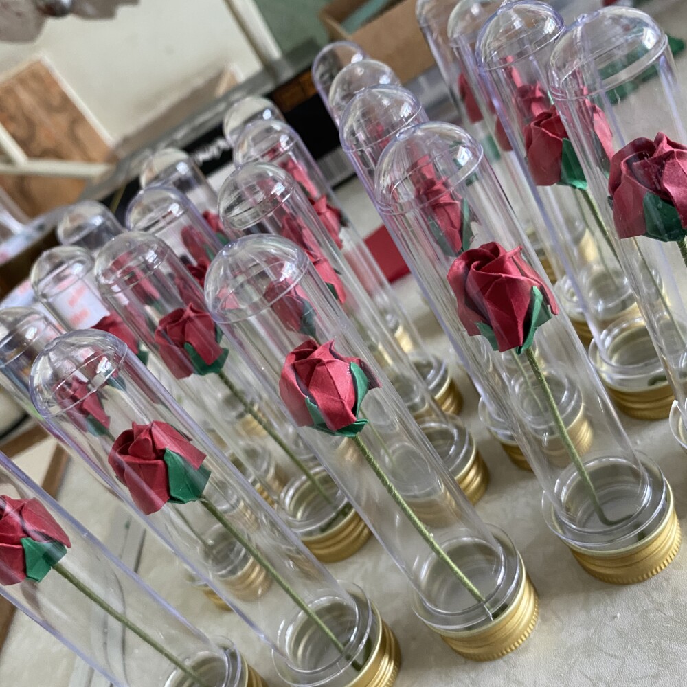Mini Rosa no Tubete