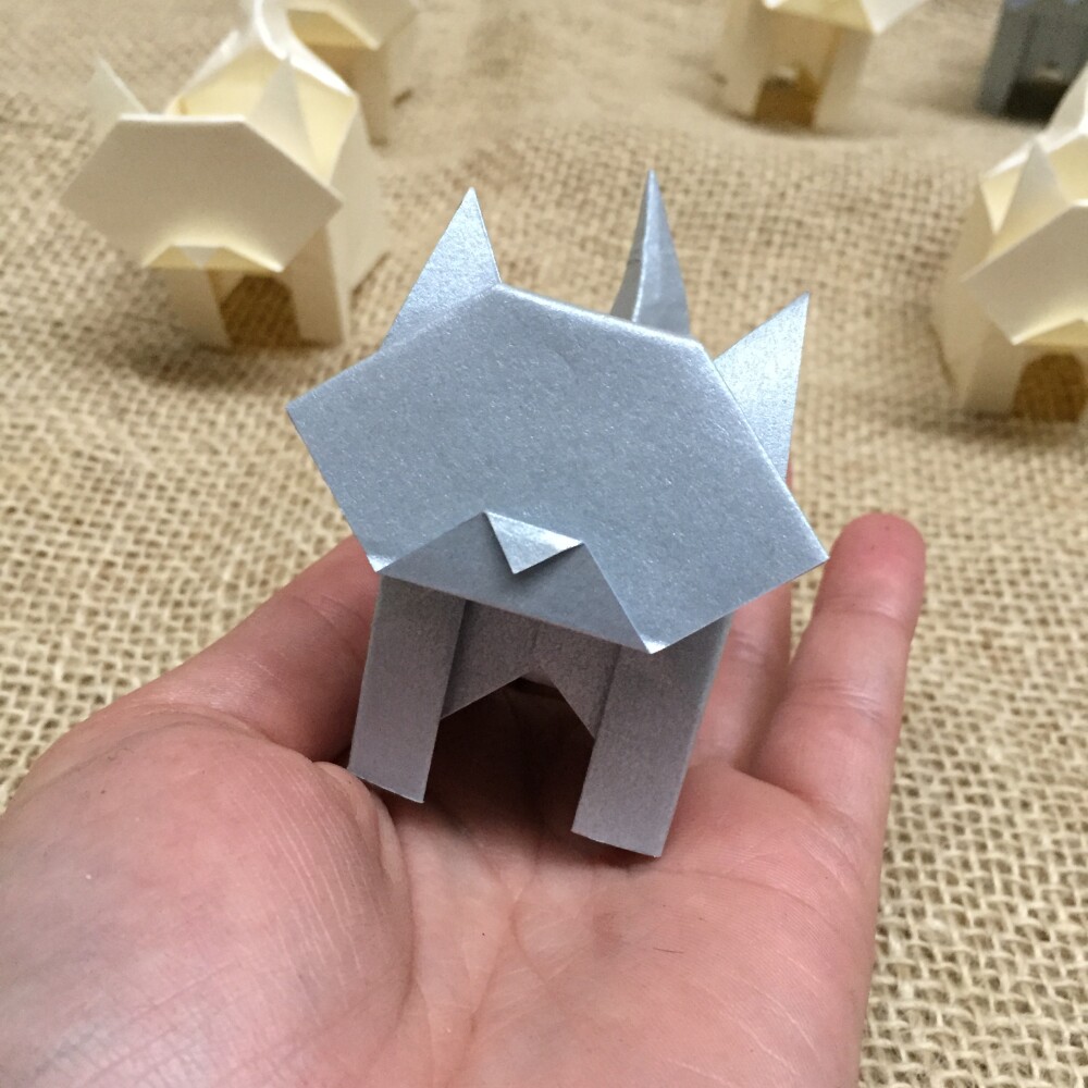 Forminha para Doces em Origami | Gatinho