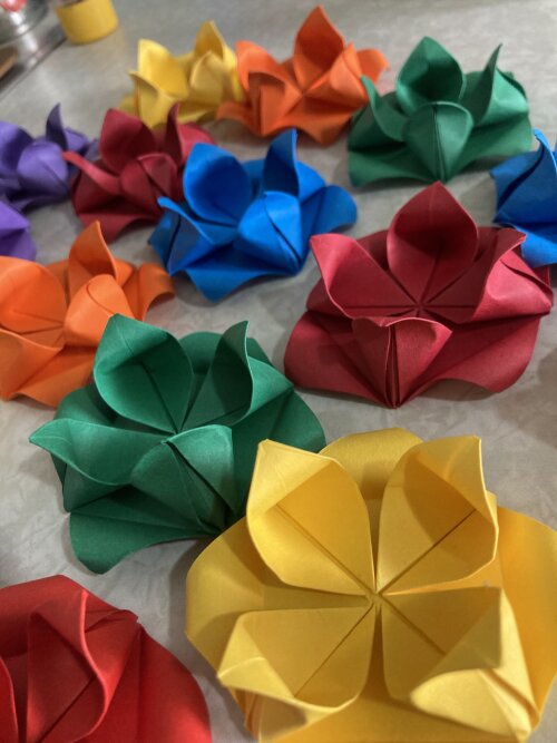 Forminha para Doces em Origami Flor de Lótus