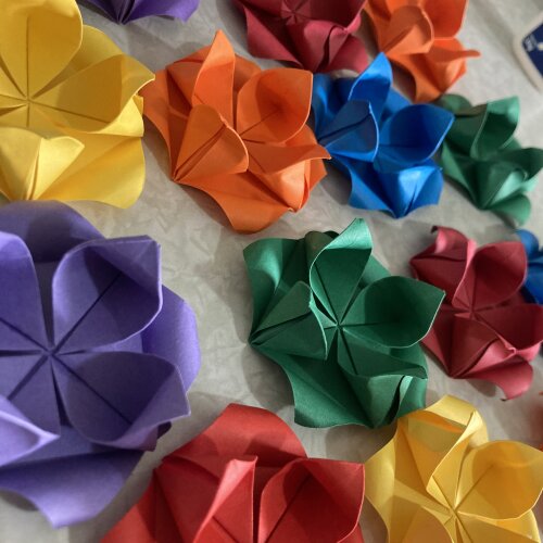 Forminha para Doces em Origami Flor de Lótus