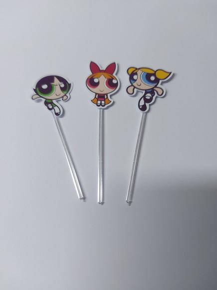 30 Topper para Docinhos Meninas Super Poderosas