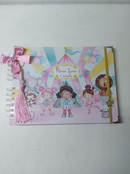 Caderno Assinatura Circo Aquarela