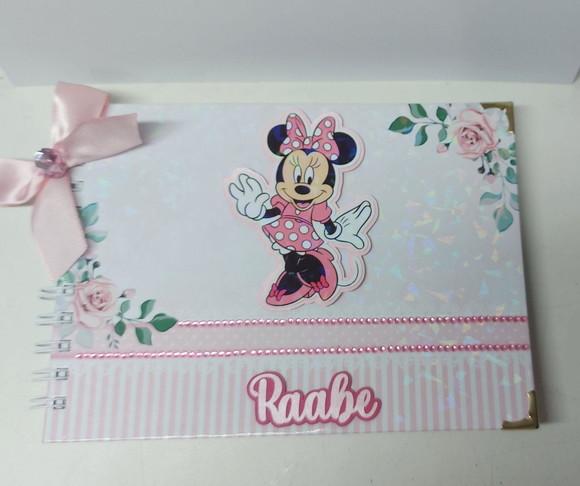 Caderno Assinaturas Minnie Rosa