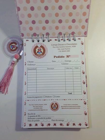 Caderno de Pedidos Personalizado