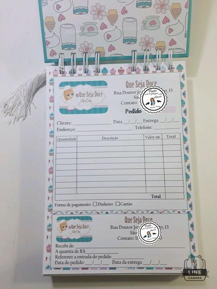 Caderno de Pedidos Confeiteira