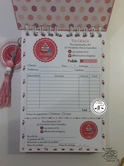 Caderno de Pedidos Personalizado