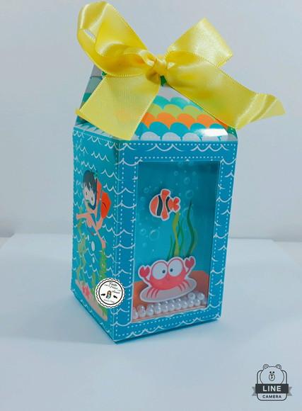 Caixa Milk com Visor Fundo do Mar