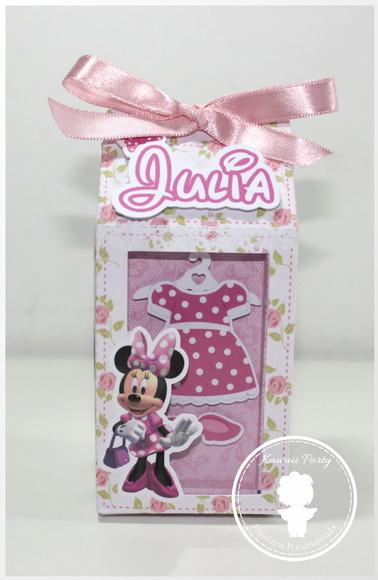 Caixa Milk Minnie Rosa com Visor